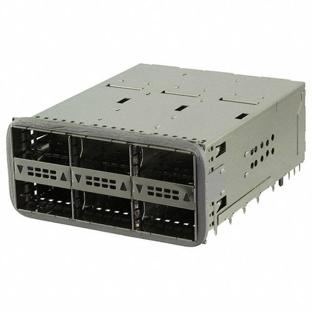 2227226-3 CONN ZQSFP+ RCP CAGE 2X3 228P RA