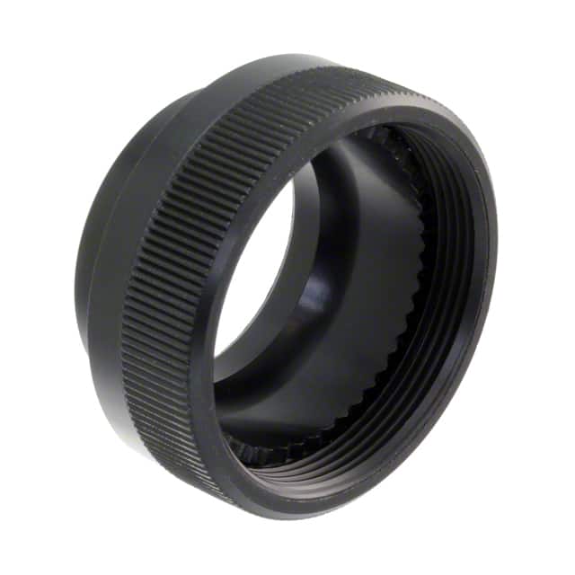 CIRBP24LBN CONN BACKNUT 24 BLACK