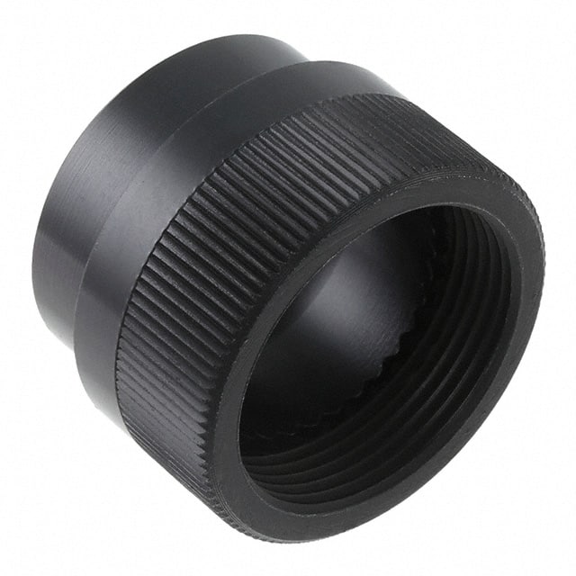 CIRBP20LBN CONN BACKNUT 20 BLACK