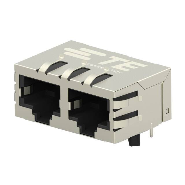 2301996-2 CONN JACK 2PORT 100 BASE-T PCB