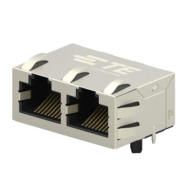 2301996-3 CONN JACK 2PORT 1000 BASE-T PCB