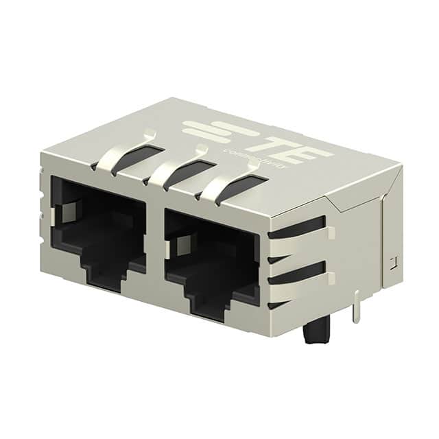 2301996-4 CONN JACK 2PORT 1000 BASE-T PCB