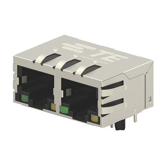 2301996-8 CONN JACK 2PORT 1000 BASE-T PCB