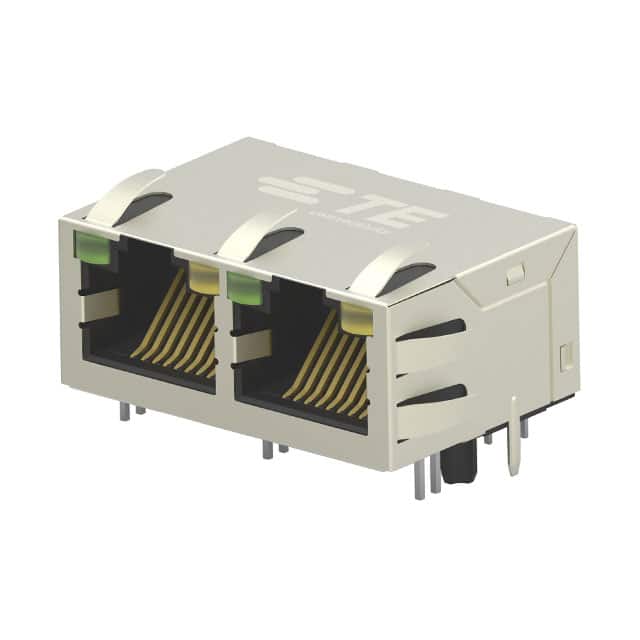 2301996-7 CONN JACK 2PORT 1000 BASE-T PCB