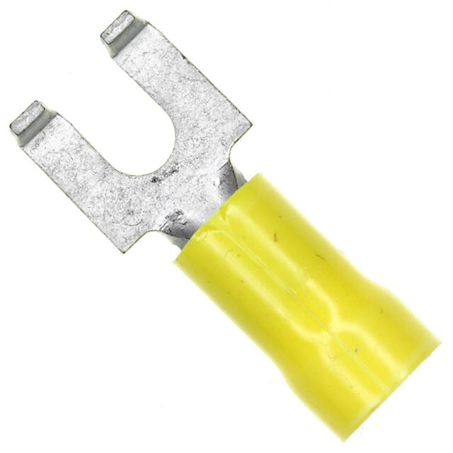 324172 CONN SPADE TERM 10-12AWG #8 YEL