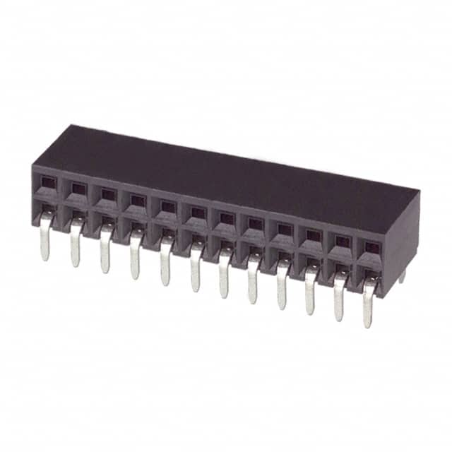 5535512-3 CONN RCPT 24POS 0.1 GOLD PCB R/A