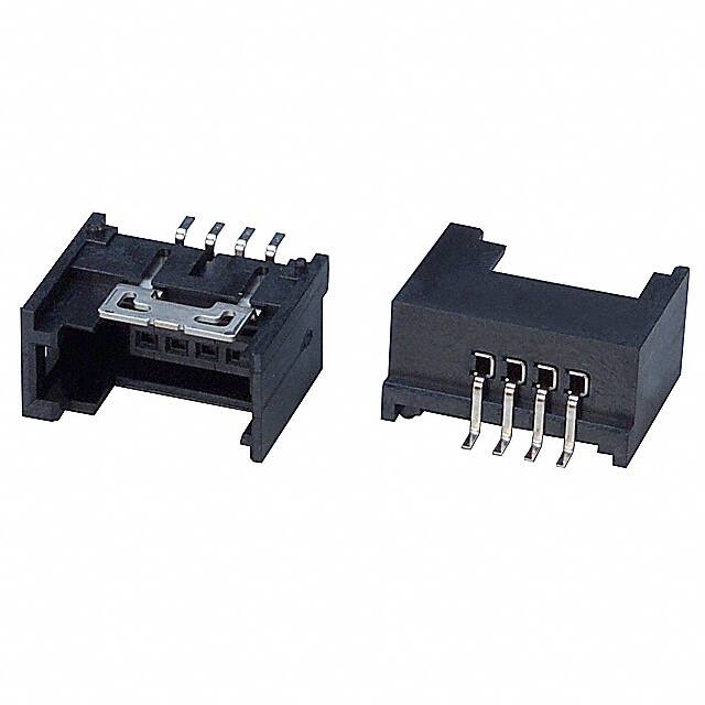 1565994-4 CONN HDR 4POS 0.079 GOLD SMD R/A