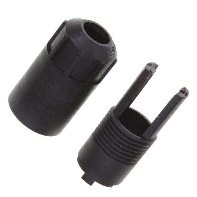 1604111-1 CONN STRAIN RELIEF M9.5 BLACK