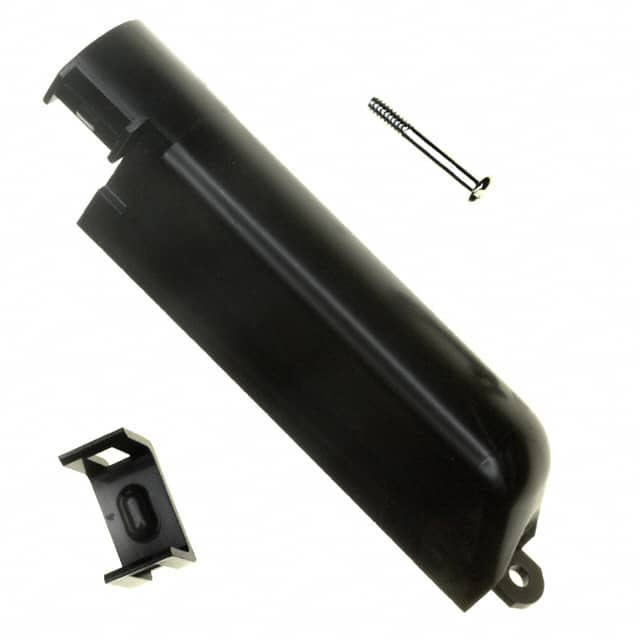 5552960-5 CONN BACKSHELL 50POS 90DEG BLACK