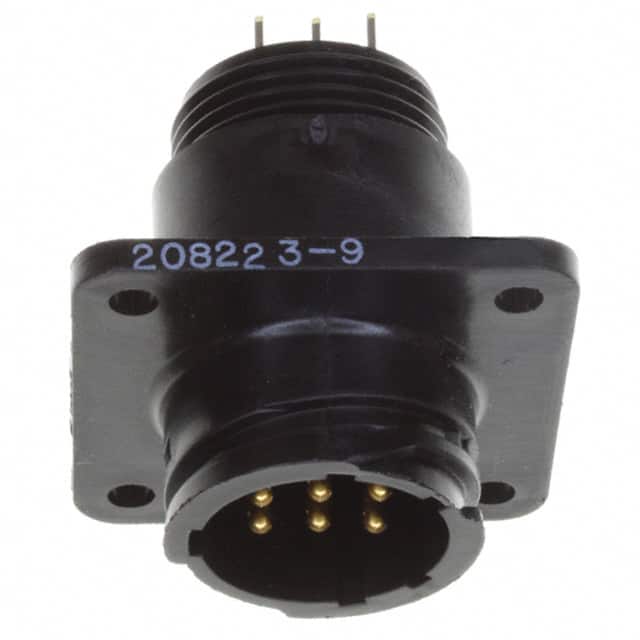 208223-9 CONN RCPT MALE 9POS GOLD SOLDER