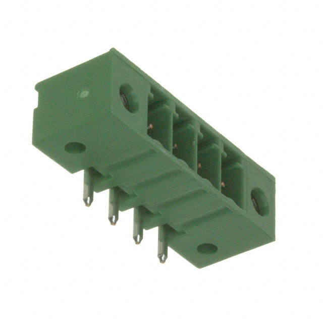284541-4 TERM BLOCK HDR 4POS 90DEG 3.81MM
