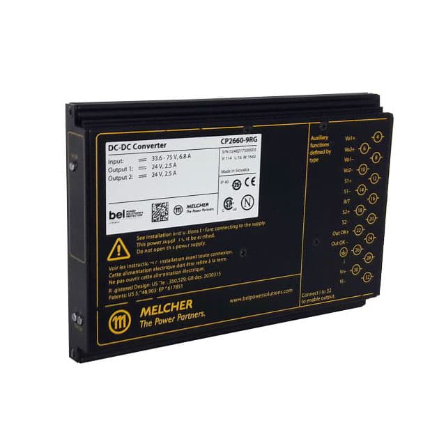 GP3040-9R DC/DC CONVERTER 5.1V 2X15V 187W