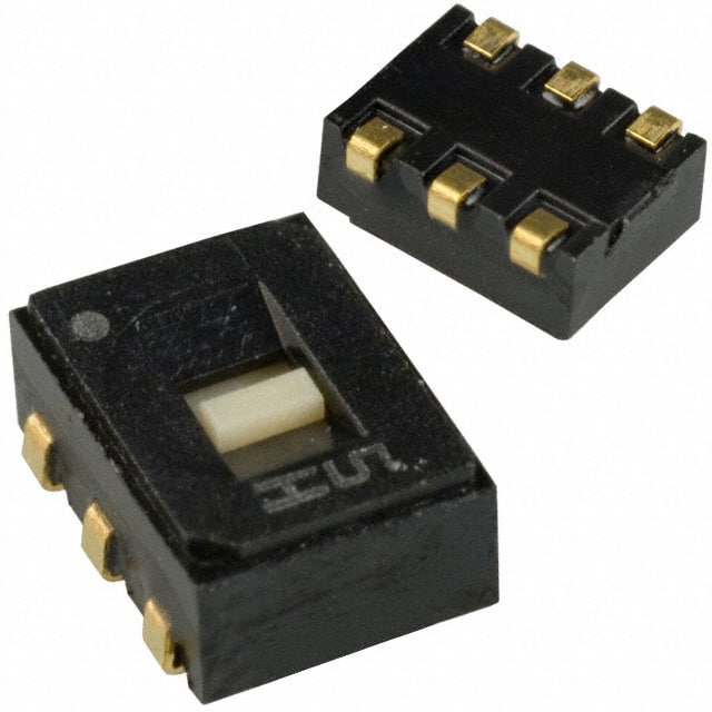 CAS-220TA SWITCH SLIDE DPDT 100MA 6V