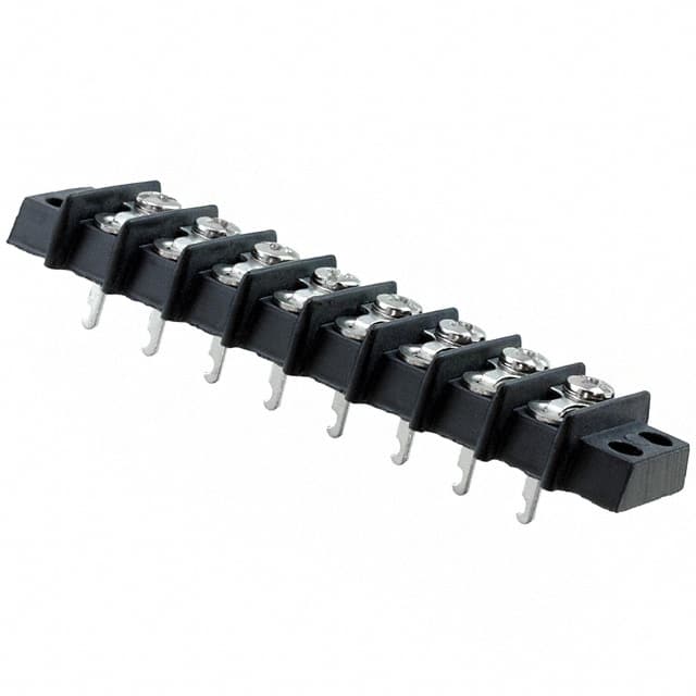 8-140-Y CONN BARRIER STRIP 8CIRC 0.375"