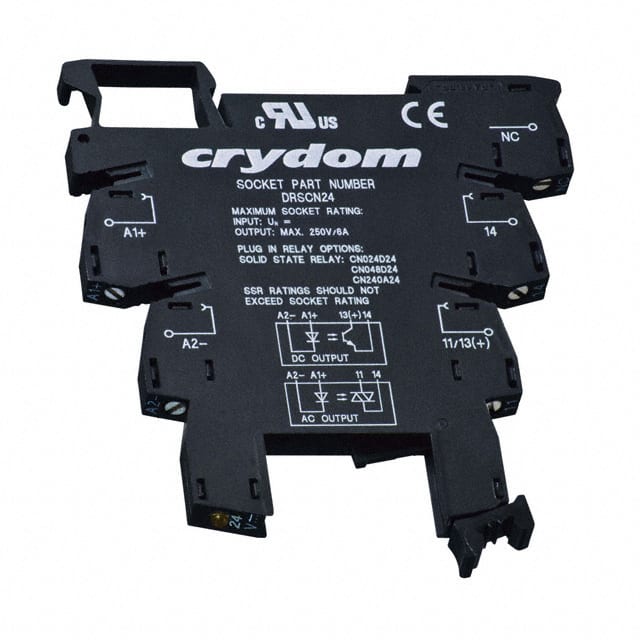 DRSCN24 RELAY SOCKET 4 POSITION DIN RAIL