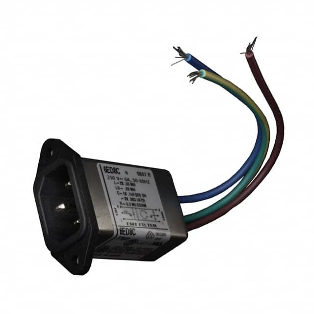 1-6609016-5 PWR ENT RCPT IEC320-C14 PNL WIRE