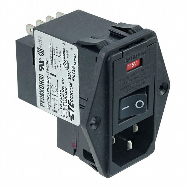 1-6609929-0 PWR ENT MOD RCPT IEC320-C14 PNL
