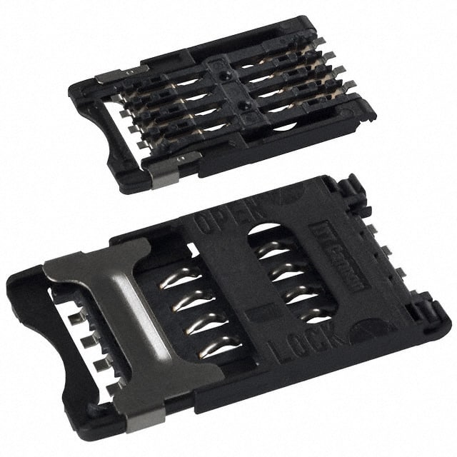 CCM03-3012 CONN SIM/SAM CARD HINGED TYPE