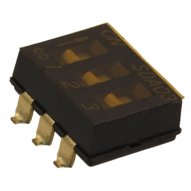 SDA03H0SBR SWITCH SLIDE DIP SPST 25MA 24V