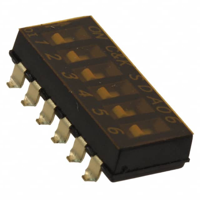SDA06H0SBR SWITCH SLIDE DIP SPST 25MA 24V
