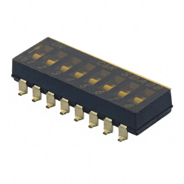 SDA08H0SBR SWITCH SLIDE DIP SPST 25MA 24V
