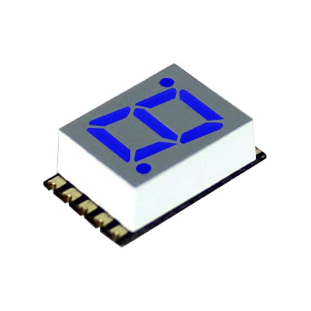 DSM7TA28106T DISPLAY 7SEG 0.28" SGL BLU 10SMD