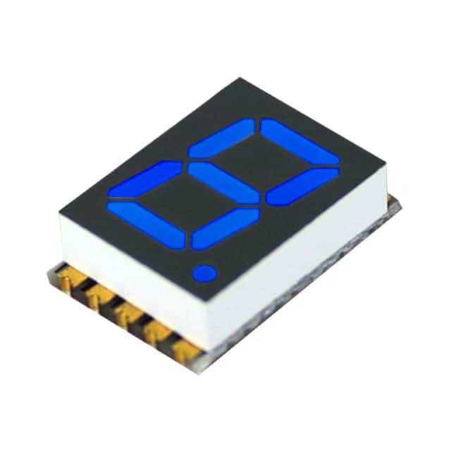 DSM7TA39106T DISPLAY 7SEG 0.39" SGL BLU 10SMD
