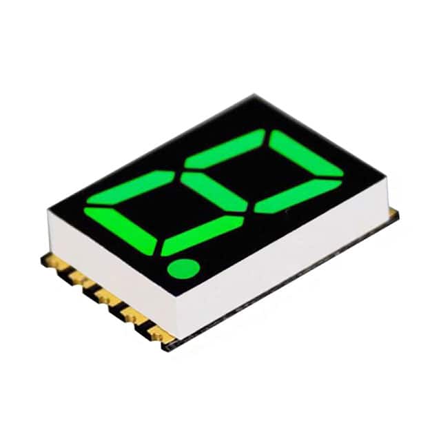 DSM7TA56105T DISPLAY 7SEG 0.56" SGL GRN 10SMD