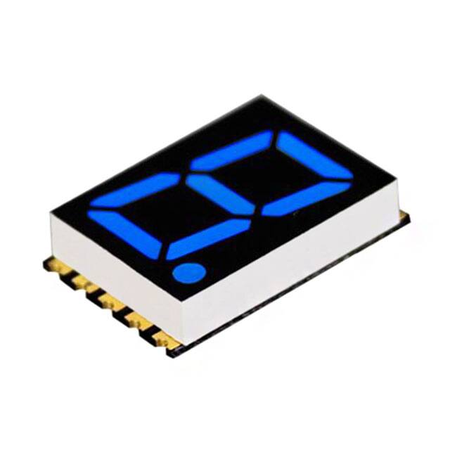 DSM7TA56106T DISPLAY 7SEG 0.56" SGL BLU 10SMD