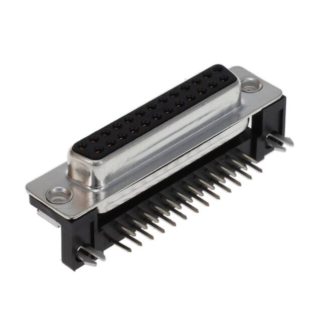 FCC17B25SA410 CONN D-SUB RCPT 25POS R/A SLDR