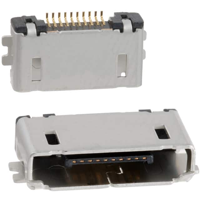 MQ212-10PT CONN RCPT 10P 0.02 GOLD SMD R/A