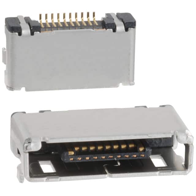 MQ212B-10PR CONN RCPT 10P 0.02 GOLD SMD R/A