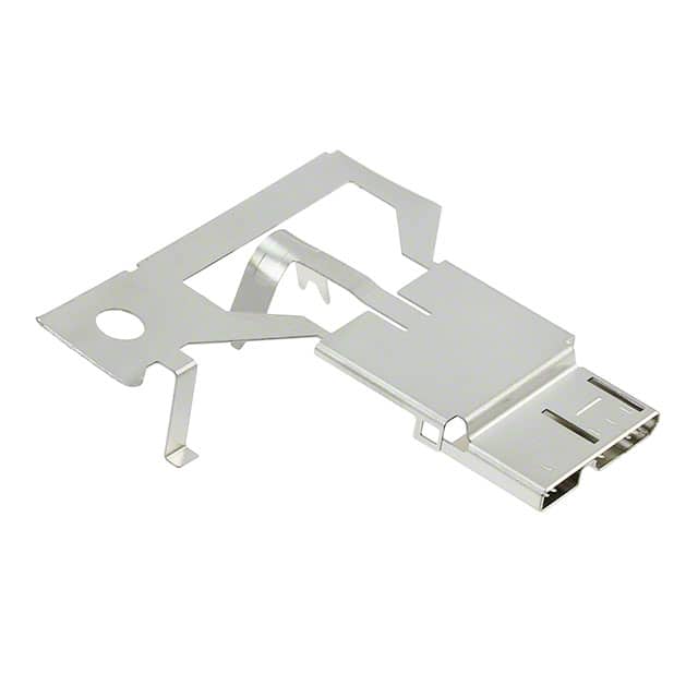 ZX360-B-SLDA(4.8) CONN SHD PLATE FOR MIC USB B PLG