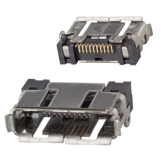 ST60-10P(30) CONN RCPT 10P 0.02 GOLD EDGE MNT