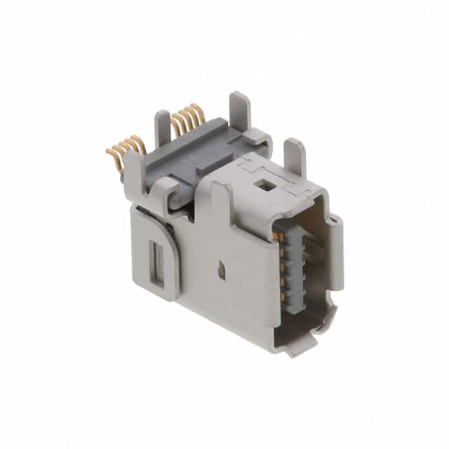IX61G-B-10P CONN MULTI-PURP RCPT 10P R/A SMD