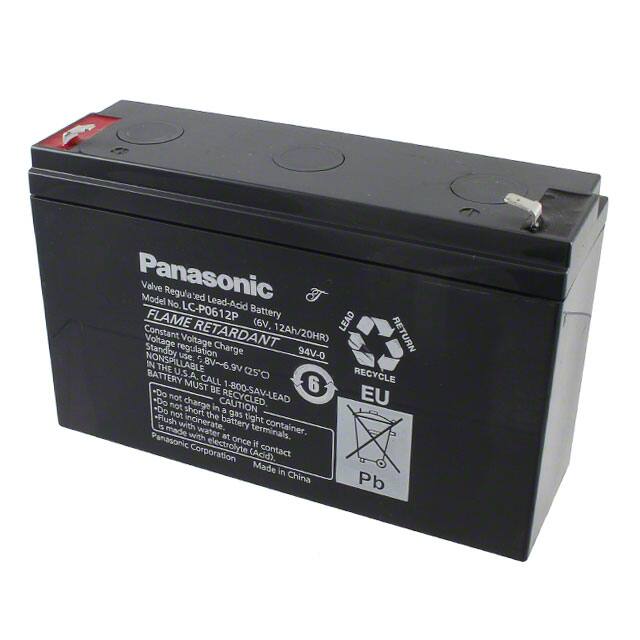 LC-P0612P BATTERY LEAD ACID 6V 12AH