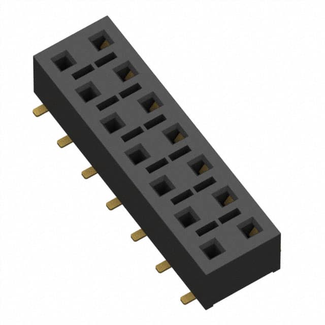 HLE-107-02-G-DV-BE-TR CONN RCPT 14POS 0.1 GOLD SMD