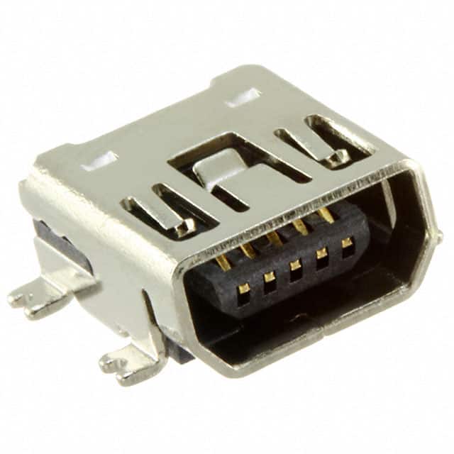 MUSB-05-F-AB-SM-A-K-TR CONN RCPT USB2.0 MINI AB SMD R/A
