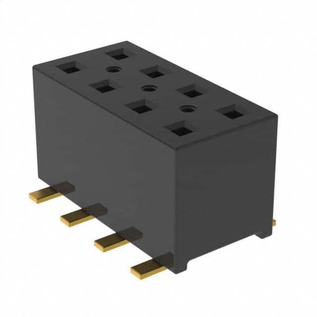 TLE-104-01-G-DV-K-TR CONN RCPT 8POS 0.079 GOLD SMD
