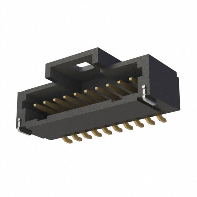 T1M-10-F-SH-L-K CONN HEADER SMD R/A 10POS 1MM
