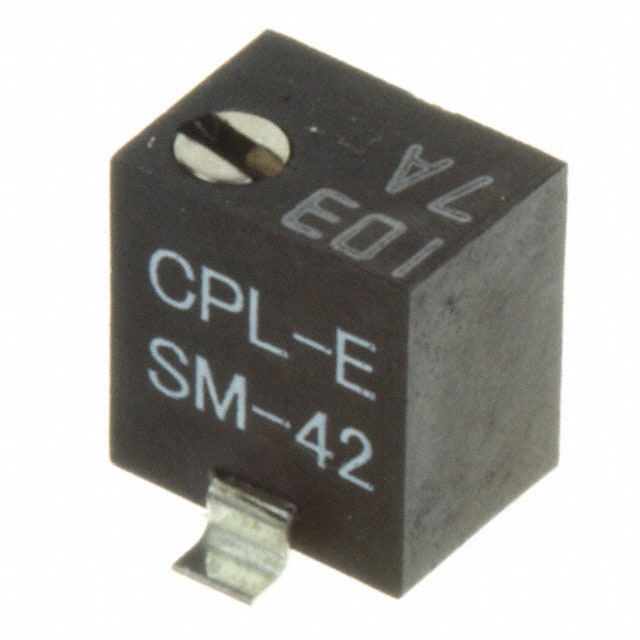 SM-42TX103 TRIMMER 10K OHM 0.25W GW TOP ADJ