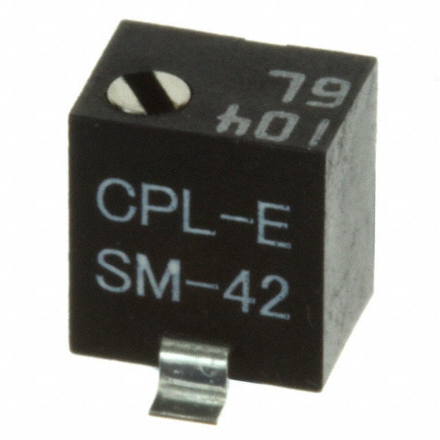 SM-42TX104 TRIMMER 100K OHM 0.25W GW TOP