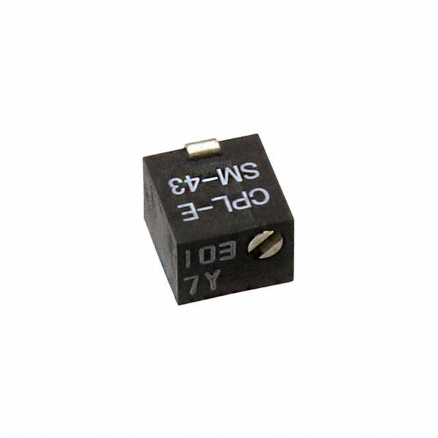 SM-43TW103 TRIMMER 10K OHM 0.25W J LEAD TOP