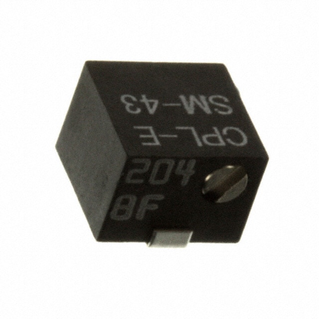 SM-43TW101 TRIMMER 100 OHM 0.25W J LEAD TOP