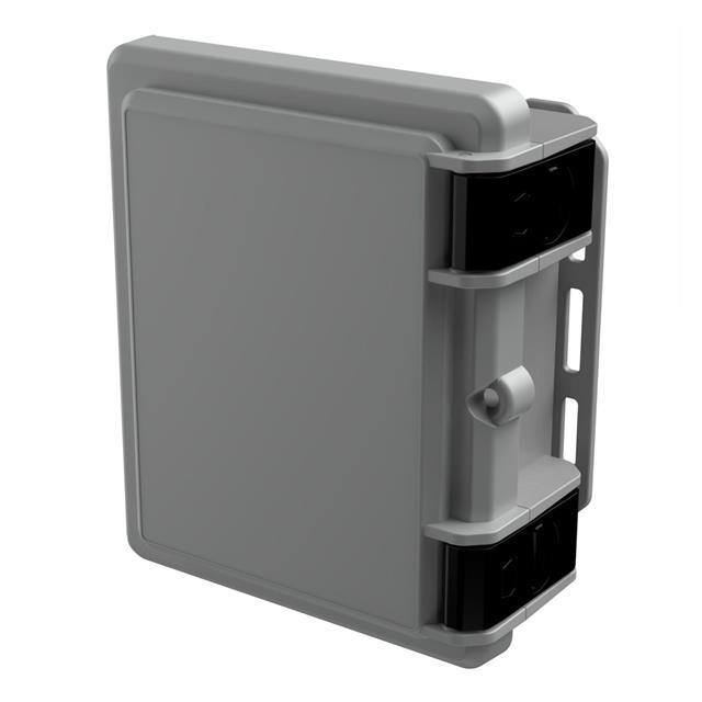 I142HL,TGBG BOX PLAS GRAY 9.710"L X 8.230"W