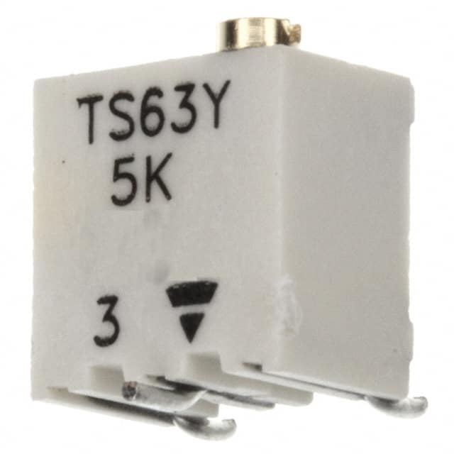 TS63Y502KR10 TRIMMER 5K OHM 0.25W GW TOP ADJ
