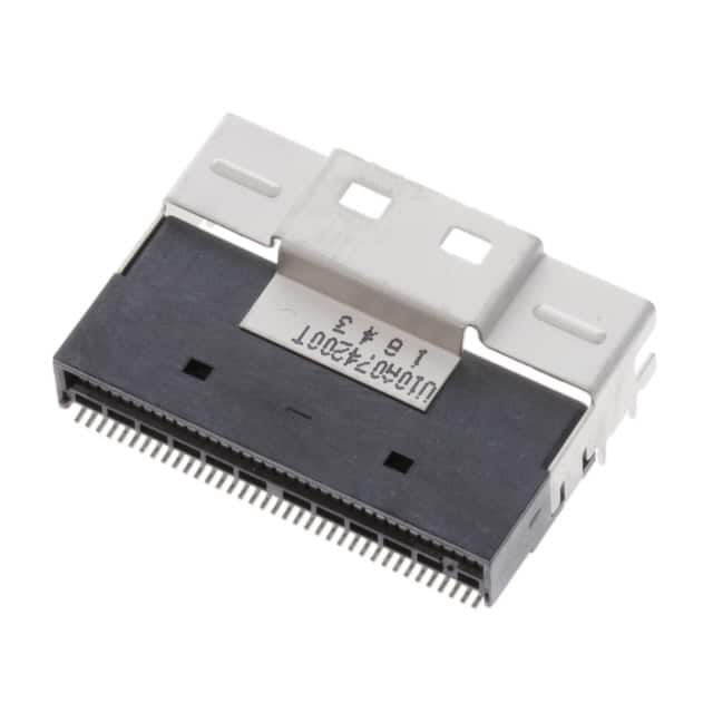 U10-A074-200T CONN MINI HD SAS RCPT 74P RA SMD