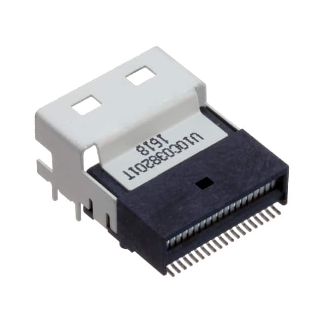 U10-C038-201T CONN MINI HD SAS RCPT 38P RA SMD