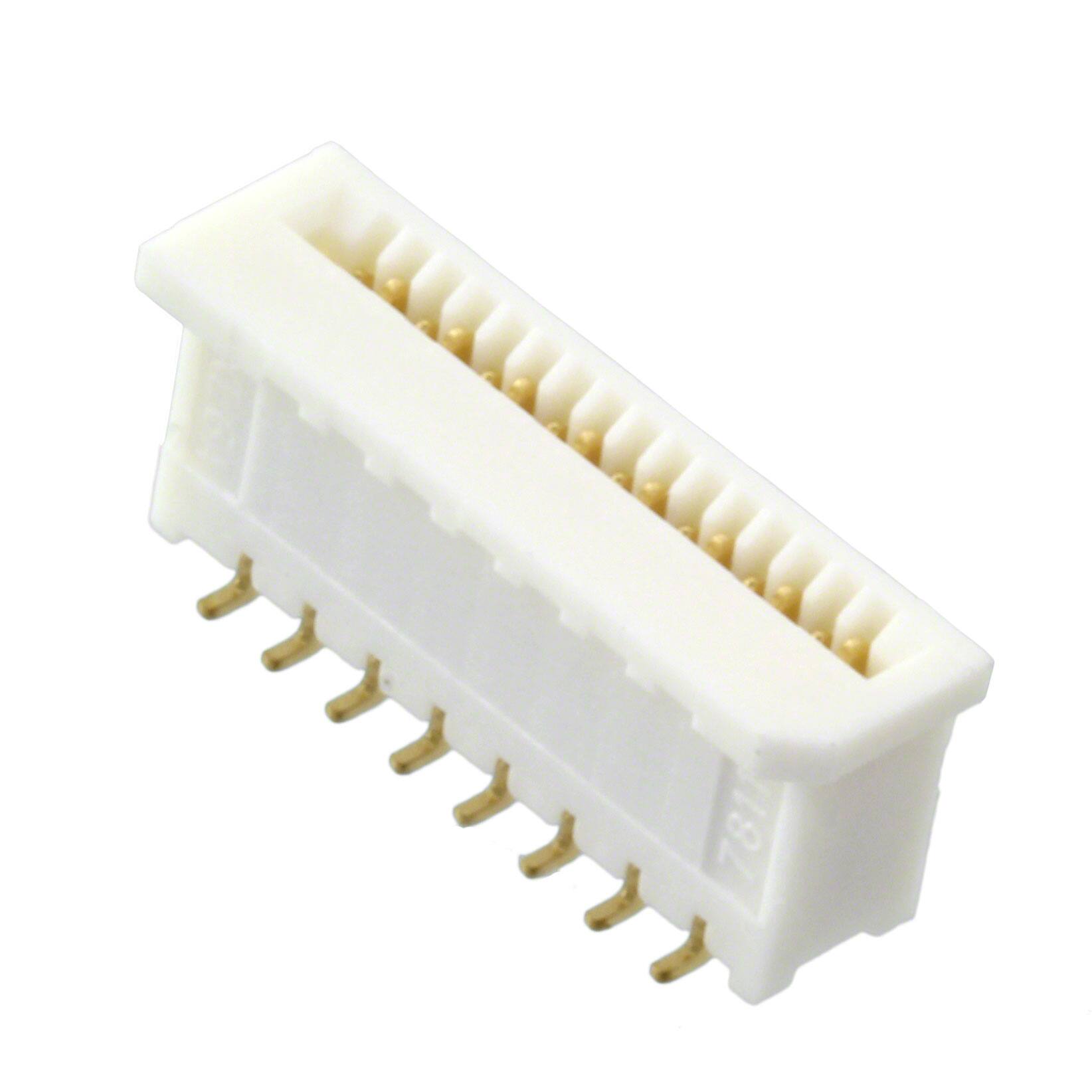 0781191168 CONN FFC VERT 16POS 0.5MM SMD