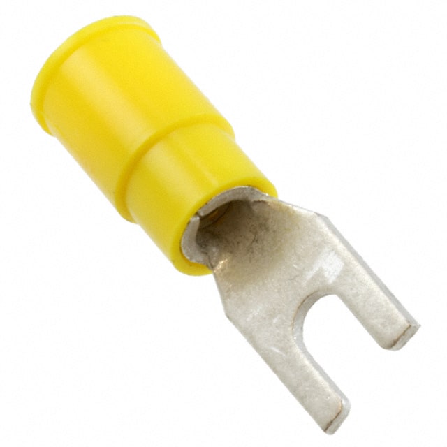 0191310005 CONN SPADE TERM 10-12AWG #6 YEL